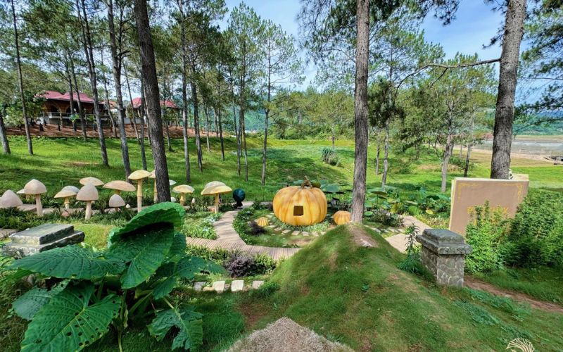 Khu vườn thơ mộng cho du khách tham quan